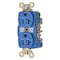 Hubbell Wiring Device-Kellems Straight Blade Receptacle, 5-20R, 20 A, 125V AC, 2 Pole, 3 Wire, Flush Mount, Grounded HBL5362BL - alternate 1